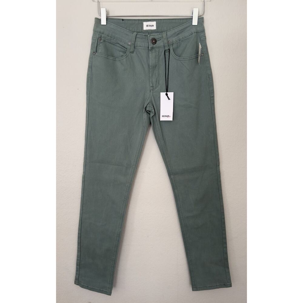 NWT Hudson Kids Ash Green Chino Casual Boys Straight Leg Dress Pants Size 16